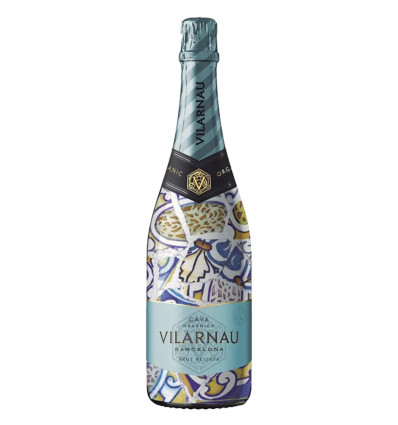 Vilarnau Cava Brut Reserva Organic produkt bílé pozadí