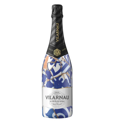 Vilarnau Cava Demi Sec Organic produkt bílé pozadí