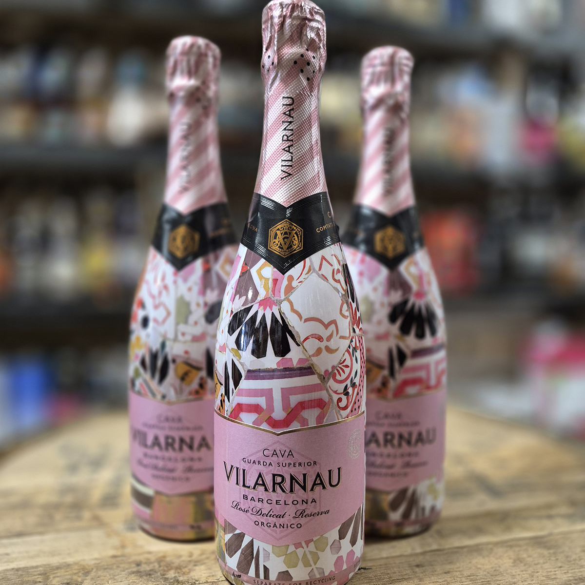 Vilarnau Cava Rosé Organic aranžmá prodejna Napojecerveny